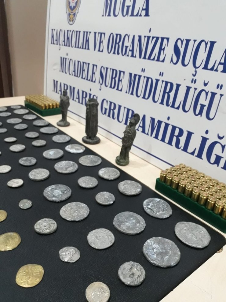 Marmaris’te tarihi eser kaçakçılığı operasyonu