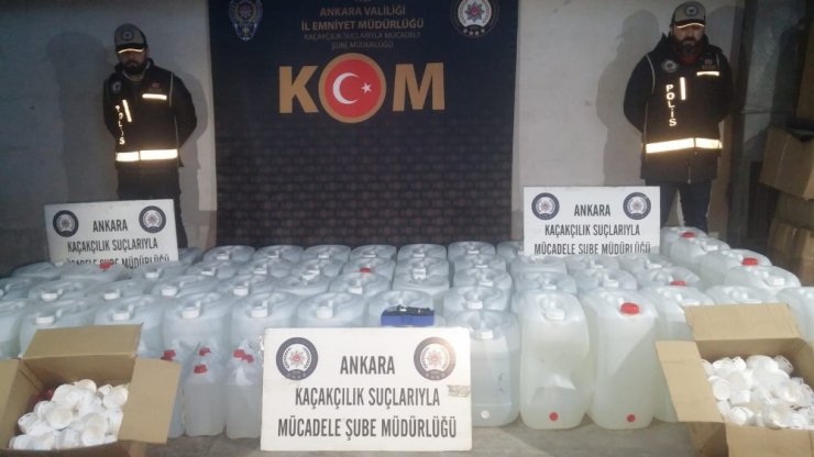 Ankara’da yılbaşı öncesi sahte içki operasyonu