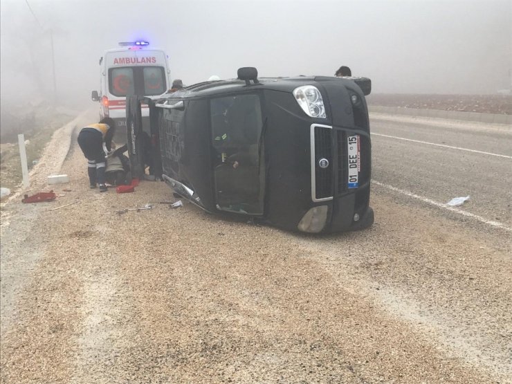 Hatay’da sis nedeniyle kaza: 2 yaralı