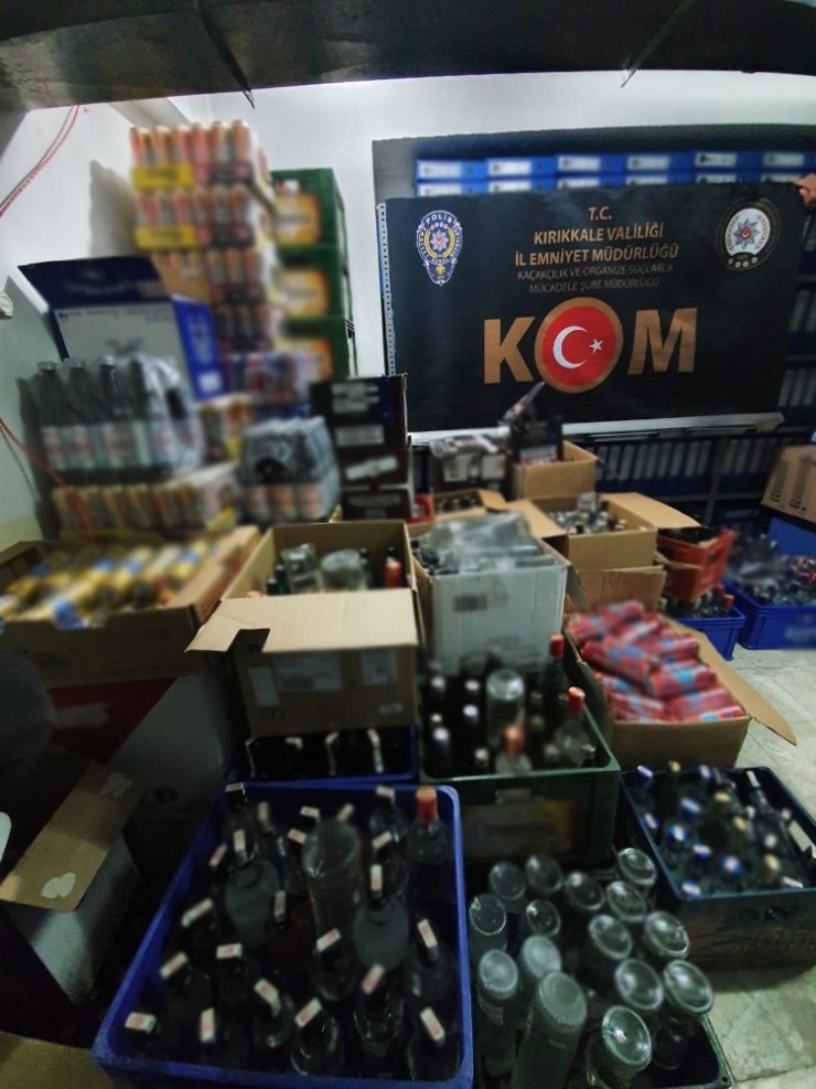 Kırıkkale’de tekel bayisine operasyon
