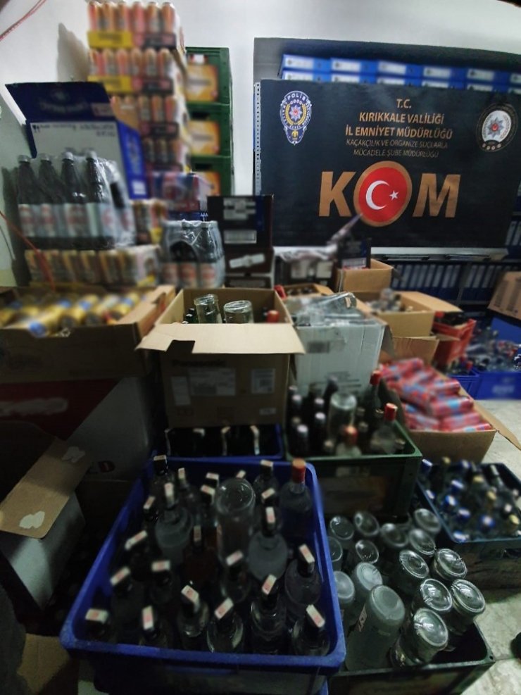 Kırıkkale’de tekel bayisine operasyon