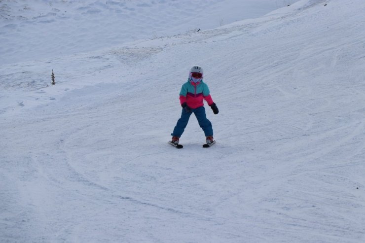 Erciyes’te kayak heyecanı sona erdi