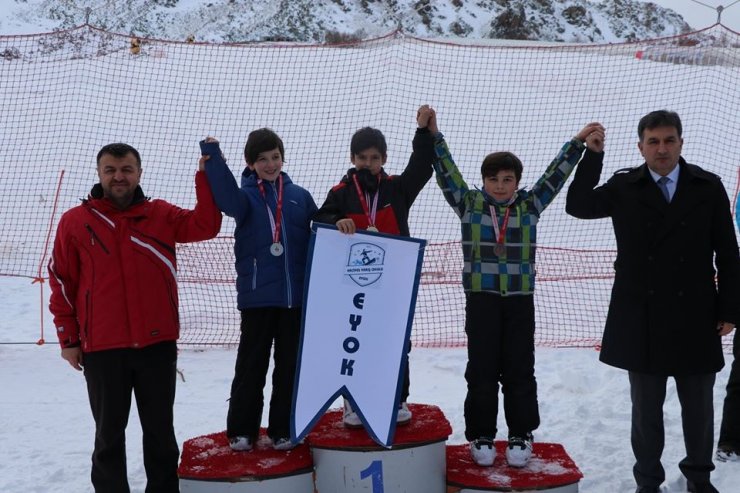 Erciyes’te kayak heyecanı sona erdi
