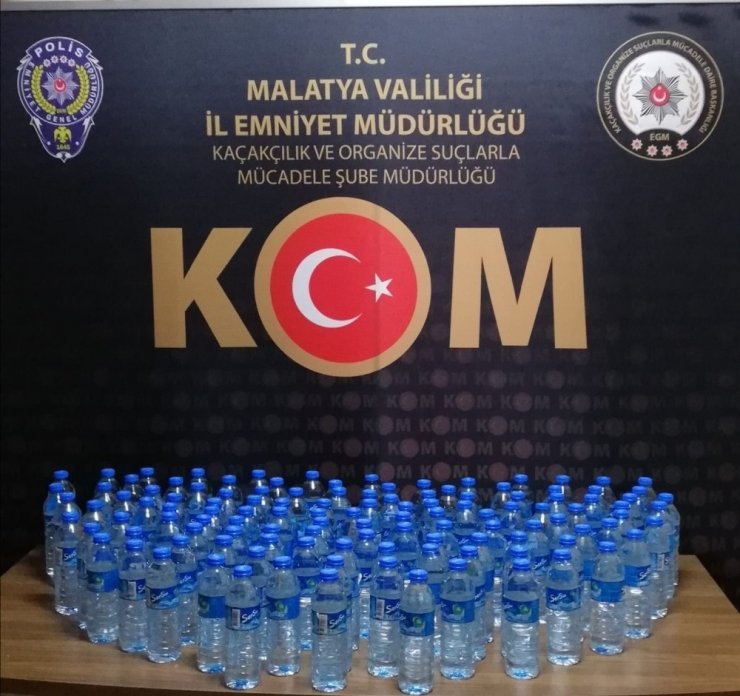 Malatya’da 3 bin 560 litre sahte içki ele geçirildi