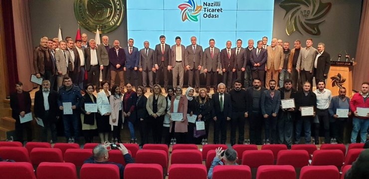 Nazilli Ticaret Odası’nda sertifika ve ödül töreni yapıldı