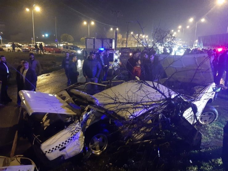 Samsun’da trafik kazası: 2 yaralı