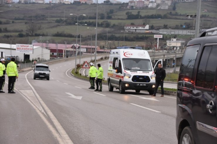 Sinop’ta trafik kazası: 1 yaralı