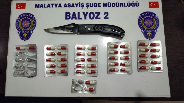 Malatya’da uyuşturucu ve silah ele geçirildi