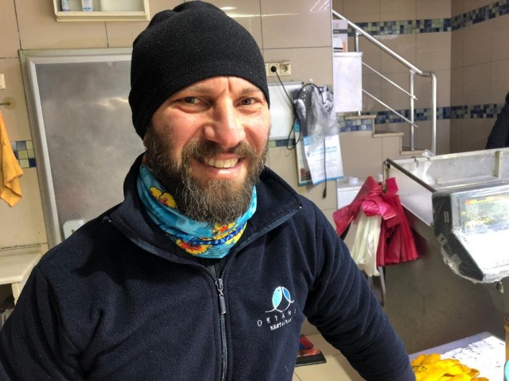 5 kiloluk levrek, 500 liradan satılıyor