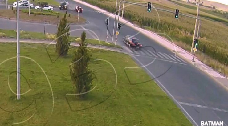 Batman’da trafik kazaları kameralara yansıdı