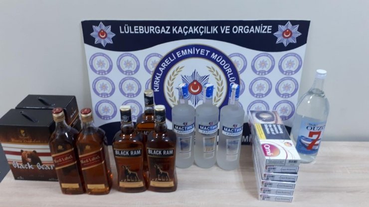 Lüleburgaz’da 1 yılda 2.2 ton kaçak içki ele geçirildi
