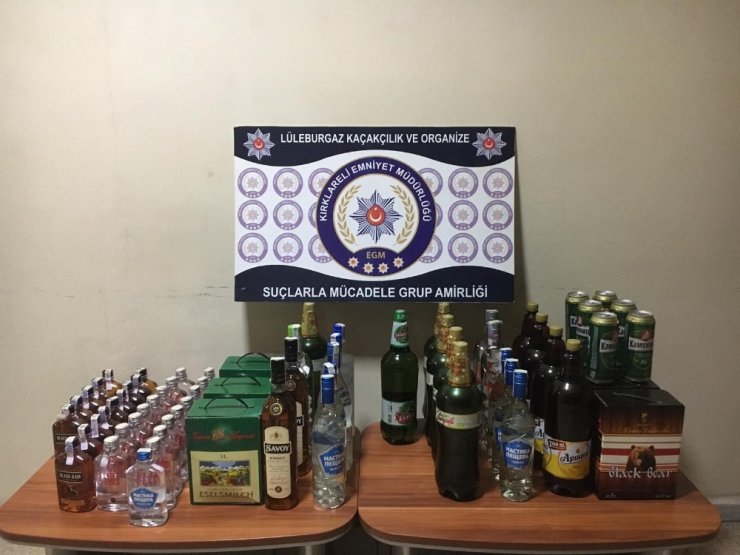 Lüleburgaz’da 1 yılda 2.2 ton kaçak içki ele geçirildi