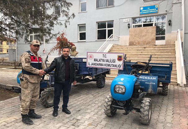 Malatya'da çapa motoru ve römork çaldıkları iddiasıyla 2 kişi yakalandı
