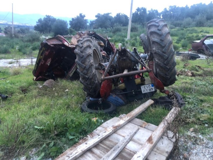 Kontrolden çıkan traktör can aldı