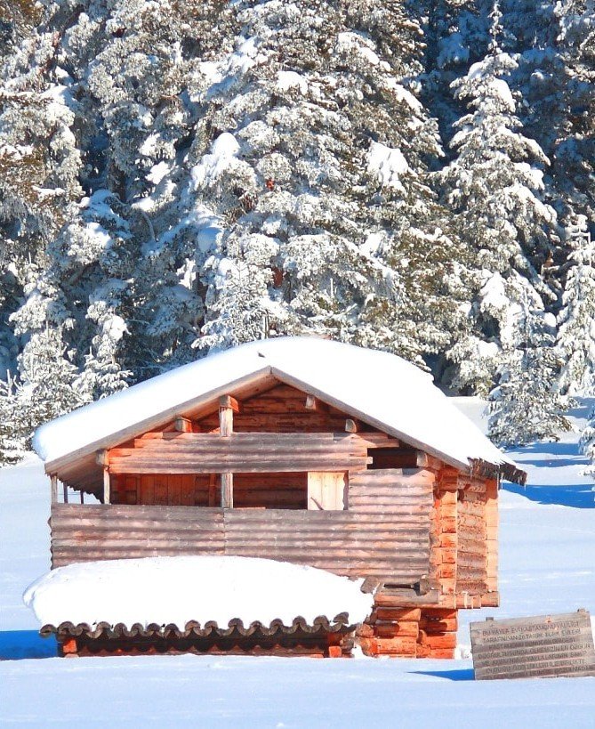 Kastamonu’da Fındıklı Yaylasında bulunan yayla evi yandı