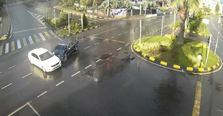 Trabzon’da sürücülerin ışık ihlalleri kameralara yansıdı