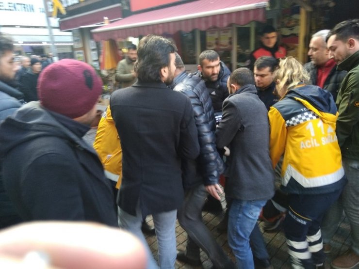 Tartıştığı iş yeri sahibini ayağından vurdu