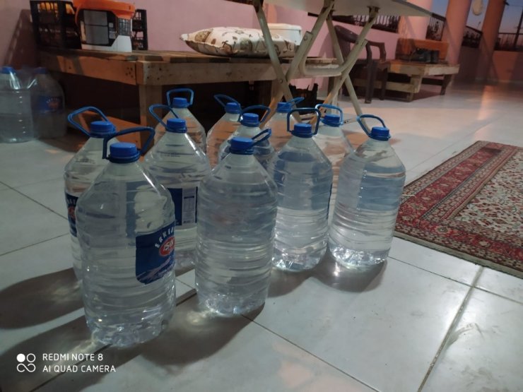 Adana’da bin 255 litre kaçak içki ele geçirildi