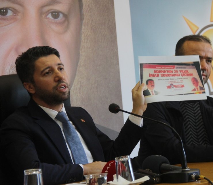 AK Parti Adana İl Başkanı Ay: "Belediyelerin tapu verme yetkisi yok"