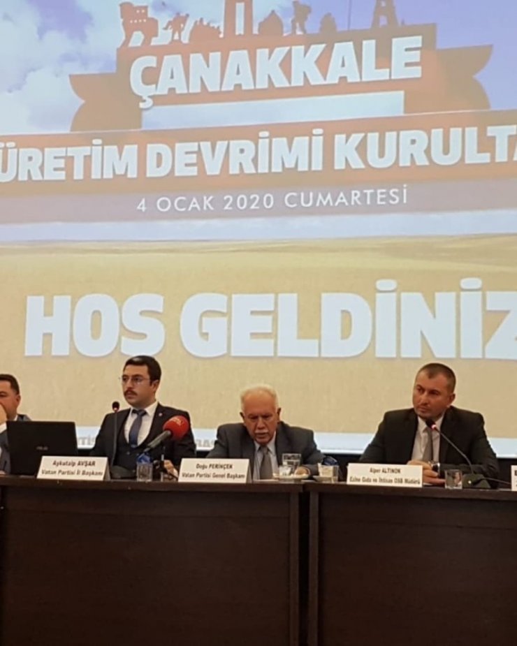 Ezine Gıda İhtisas OSB Müdürü Altınok, ’Üretim Devrimi Kurultayı’na konuşmacı olarak katıldı