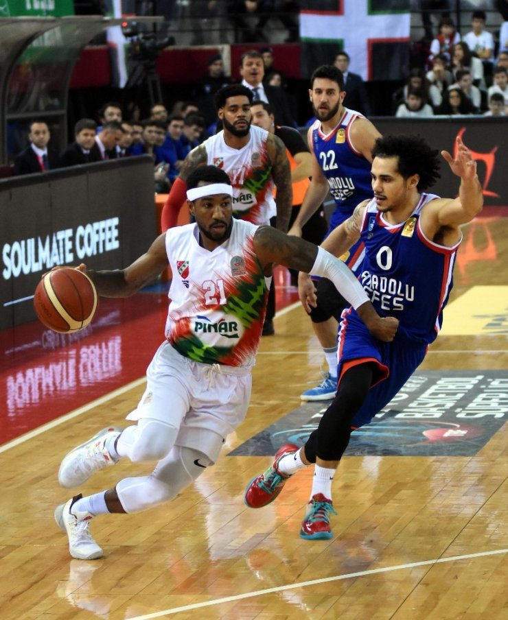ING Basketbol Süper Ligi: Pınar Karşıyaka: 80 - Anadolu Efes: 82