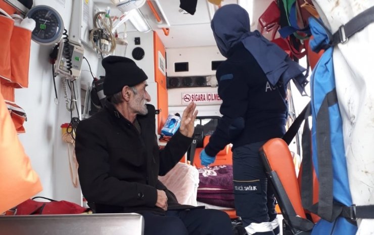 Mahsur kalan hasta için seferber oldular