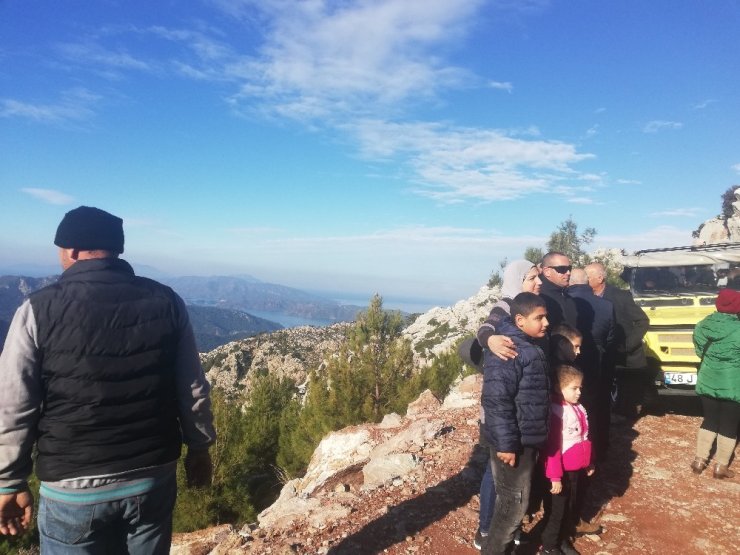 Arap turistler Marmaris’in dağlarını gezdiler