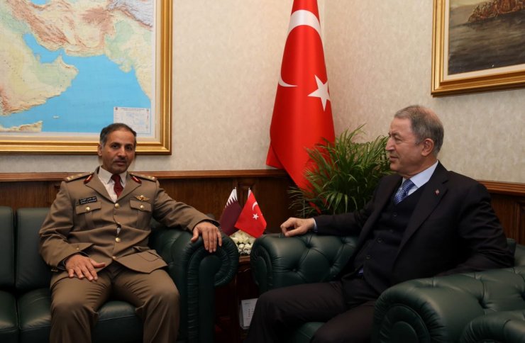 Bakan Akar, Katar Kara Kuvvetleri Komutanı'nı kabul etti