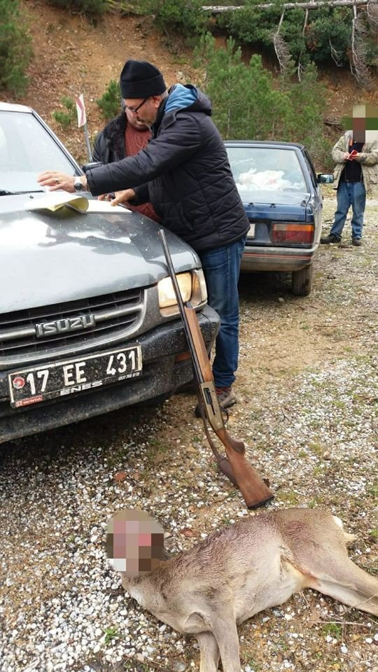 Çanakkale’de yasa dışı karaca avına 5 bin 583 lira para cezası