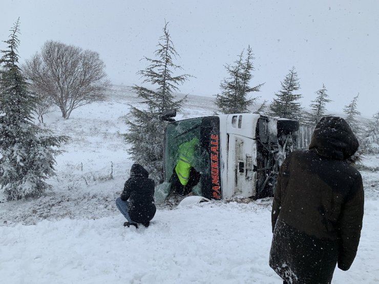 Eskişehir’de otobüs kazası: 5 yaralı