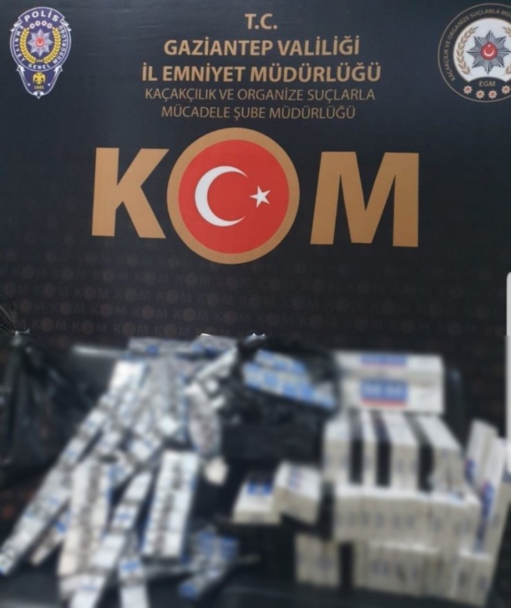 Gaziantep’te 4 bin 200 paket kaçak sigara ele geçirildi