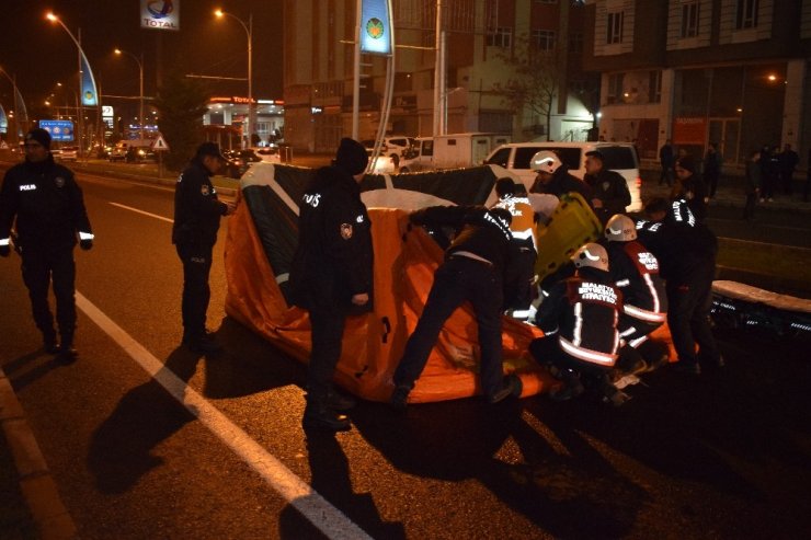 İtfaiyenin açtığı hava yastığı hayat kurtardı