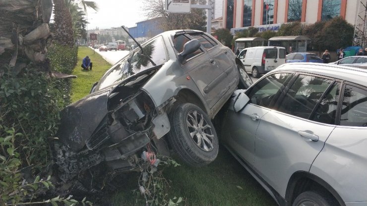 Samsun’da cip ile otomobil çarpıştı: 1 yaralı