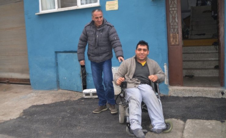 Çalınan akülü engelli aracı bulundu