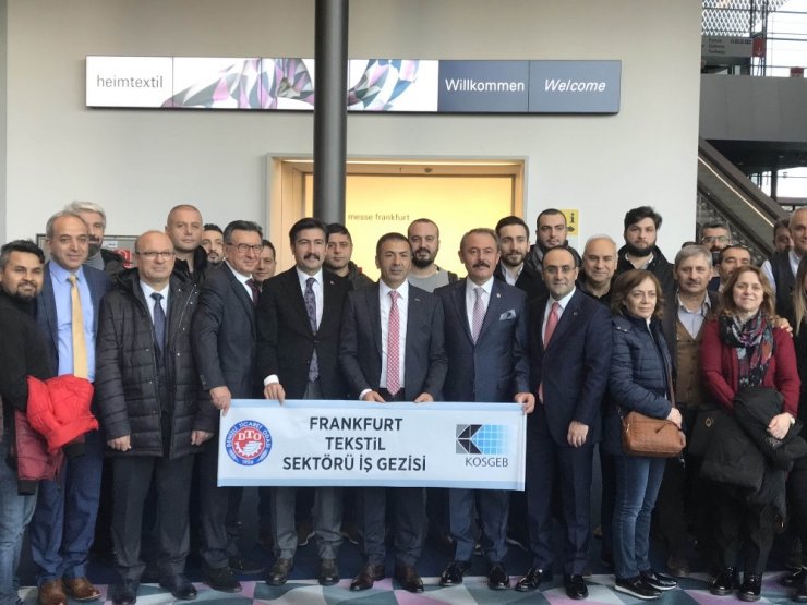 DTO heyeti tekstilin kalbinin attığı Heimtextil Fuarı’na katıldı