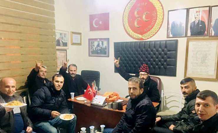 Havran’da MHP’den kaz etli pilav gecesi