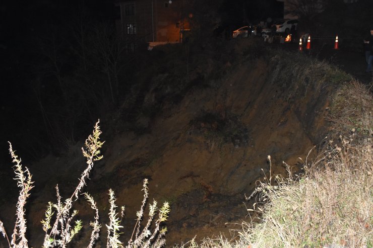 Zonguldak'ta heyelan sonrası hasar tespit çalışmalarına başlandı