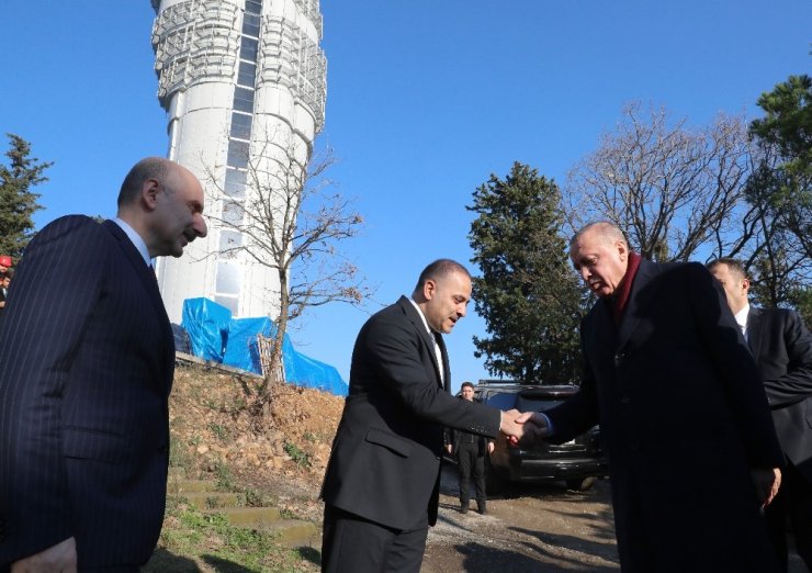 Cumhurbaşkanı Erdoğan Çamlıca Kulesi’nde incelemelerde bulundu