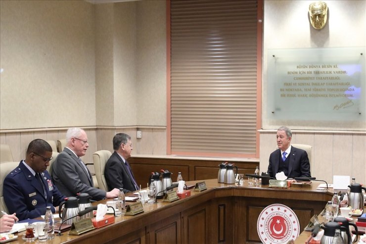 Bakan Akar, Satterfield ve Jeffrey’i kabul etti