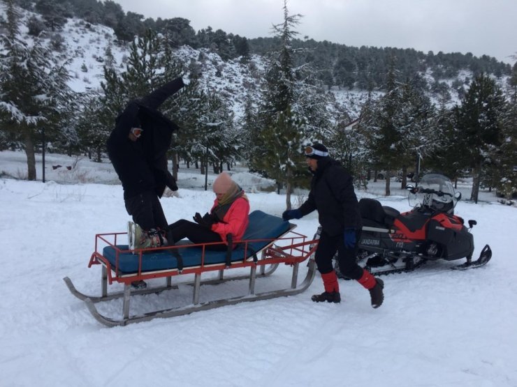 Davraz’da kayakçılar JAK timine emanet