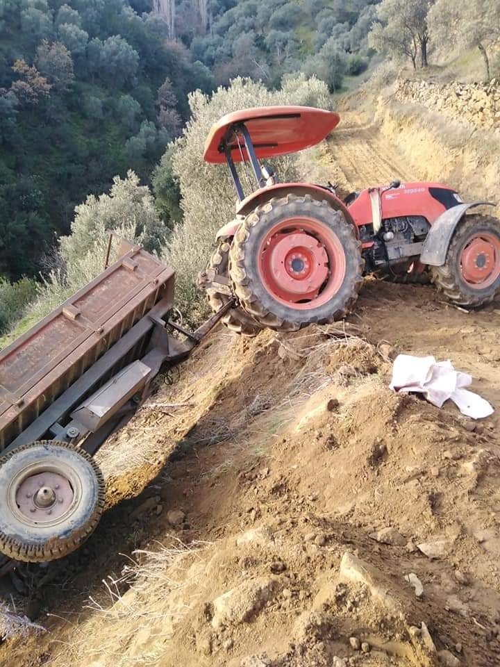 Devrilen traktörden düşen kadın hayatını kaybetti