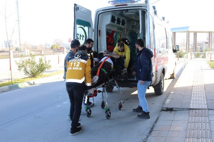 İlk iş gününde inşaattan düşerek yaralandı