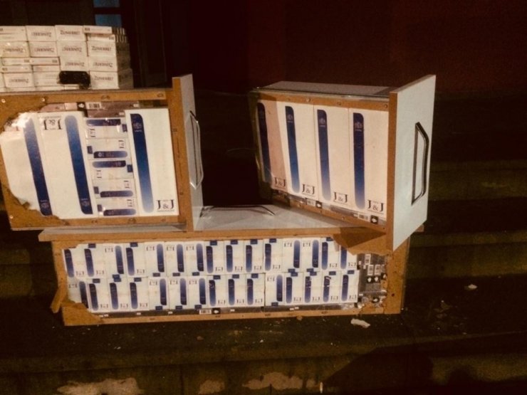 4 bin 590 paket kaçak sigara ele geçirildi