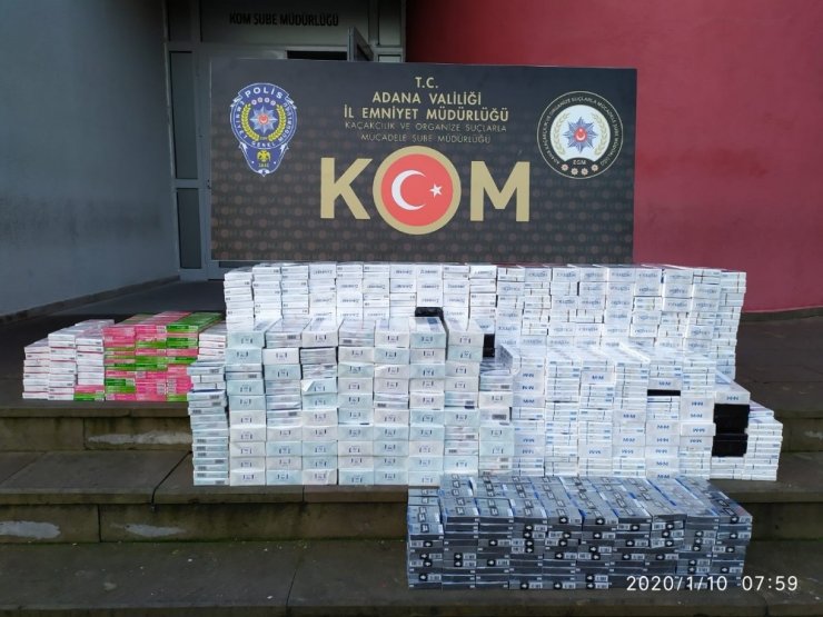4 bin 590 paket kaçak sigara ele geçirildi