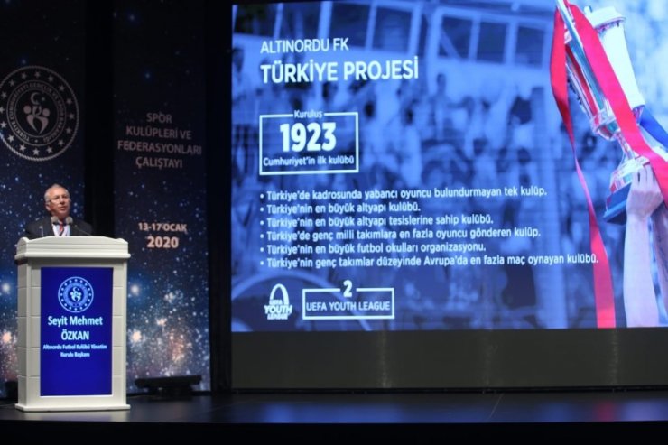 Spor Kulüpleri ve Federasyonları Çalıştayı’nda ’Altınordu’ modeli