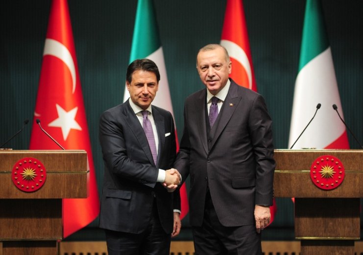 Erdoğan-Conte ortak basın toplantısı