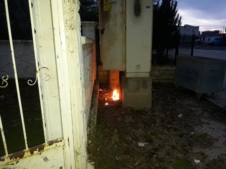 Trafo önce alev aldı, sonra bomba gibi patladı
