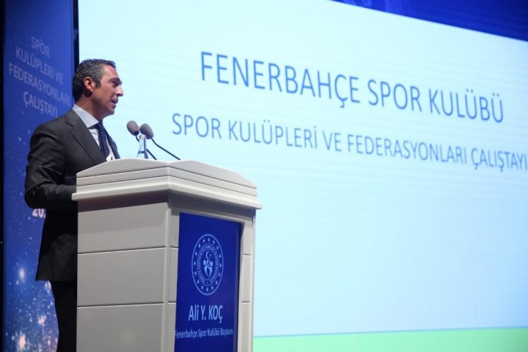Spor Kulüpleri ve Federasyonları Çalıştayı’nda Ali Koç’tan Türk futbolunun sorunları ve çözüm önerileri