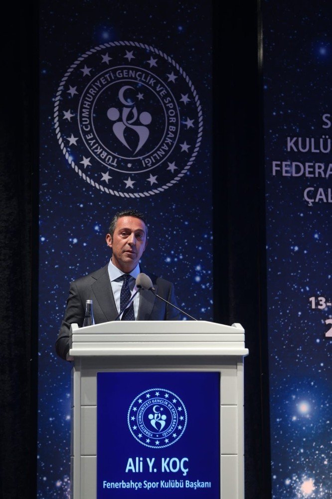 Spor Kulüpleri ve Federasyonları Çalıştayı’nda Ali Koç’tan Türk futbolunun sorunları ve çözüm önerileri