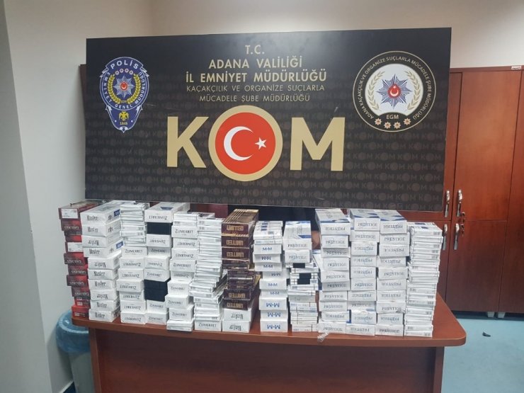 Adana’da 2 bin 940 paket kaçak sigara ele geçirildi